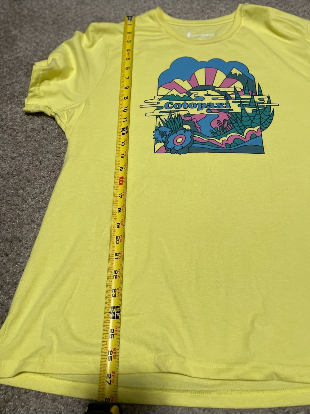 cotopaxi Yellow Women's Graphic Tee - Picture 4 of 5